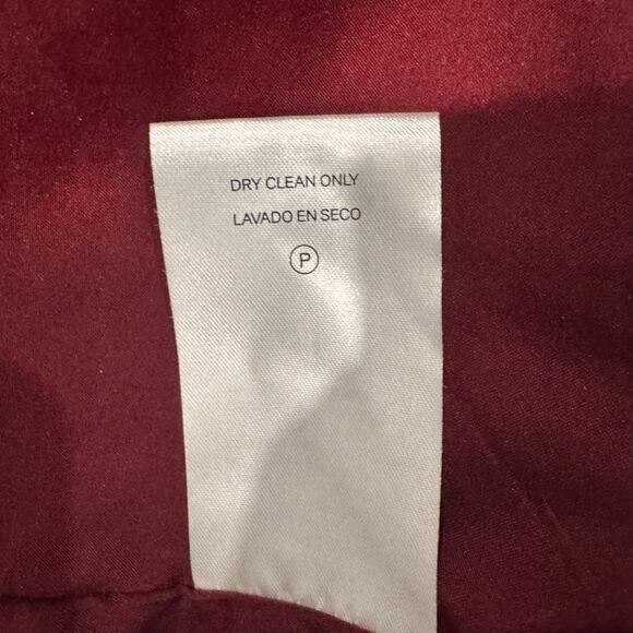 Pendleton Sherpa Teddy Fleece Jacket Womens M Burgundy Plaid Trim Full Zip Lined - Picture 5 of 10